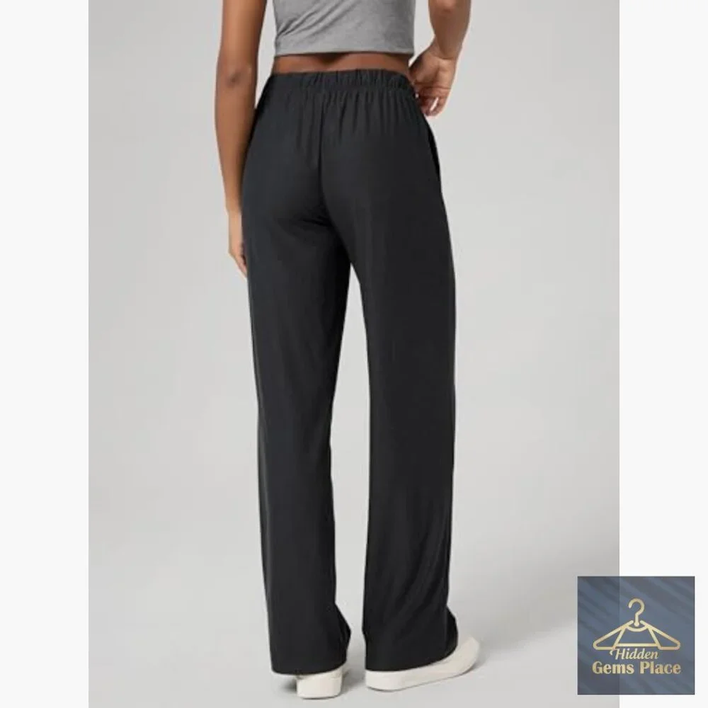 Ultra Soft Straight Leg Lounge Pants with Pockets 27/29/31 Inseam
